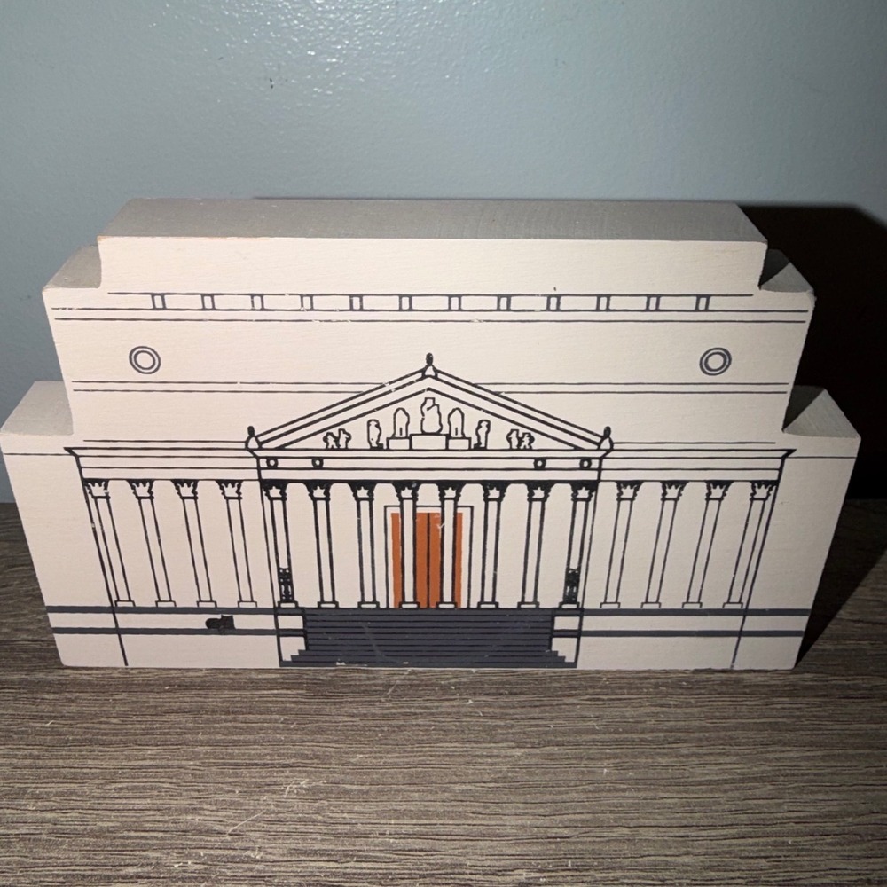 Cat's Meow Village National Archives Washington DC Wooden Shelf Sitter Decor